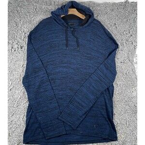 John Varvatos Pullover Hoodie Men’s XXL Blue Activewear Stretch Designer Preppy